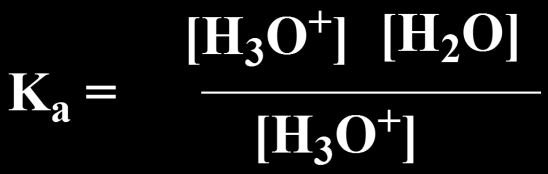 Οξύτητα του οξωνίου Η οξύτητα του οξωνίου υπολογίζεται στην ισορροπία: