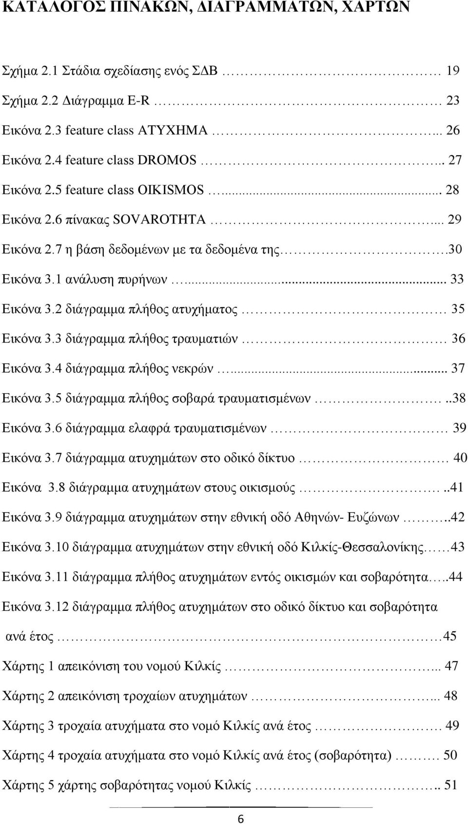 2 δηάγξακκα πιήζνο αηπρήκαηνο 35 Δηθφλα 3.3 δηάγξακκα πιήζνο ηξαπκαηηψλ 36 Δηθφλα 3.4 δηάγξακκα πιήζνο λεθξψλ... 37 Δηθφλα 3.5 δηάγξακκα πιήζνο ζνβαξά ηξαπκαηηζκέλσλ...38 Δηθφλα 3.