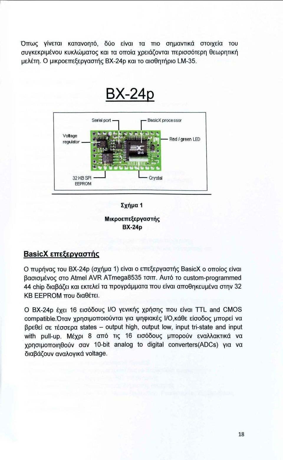 ATmega8535 τσιπ. Αυτό το custom-programmed 44 chip διαβάζει και εκτελεί τα προγράμματα που είναι αποθηκευμένα στην 32 ΚΒ EEPROM που διαθέτει.