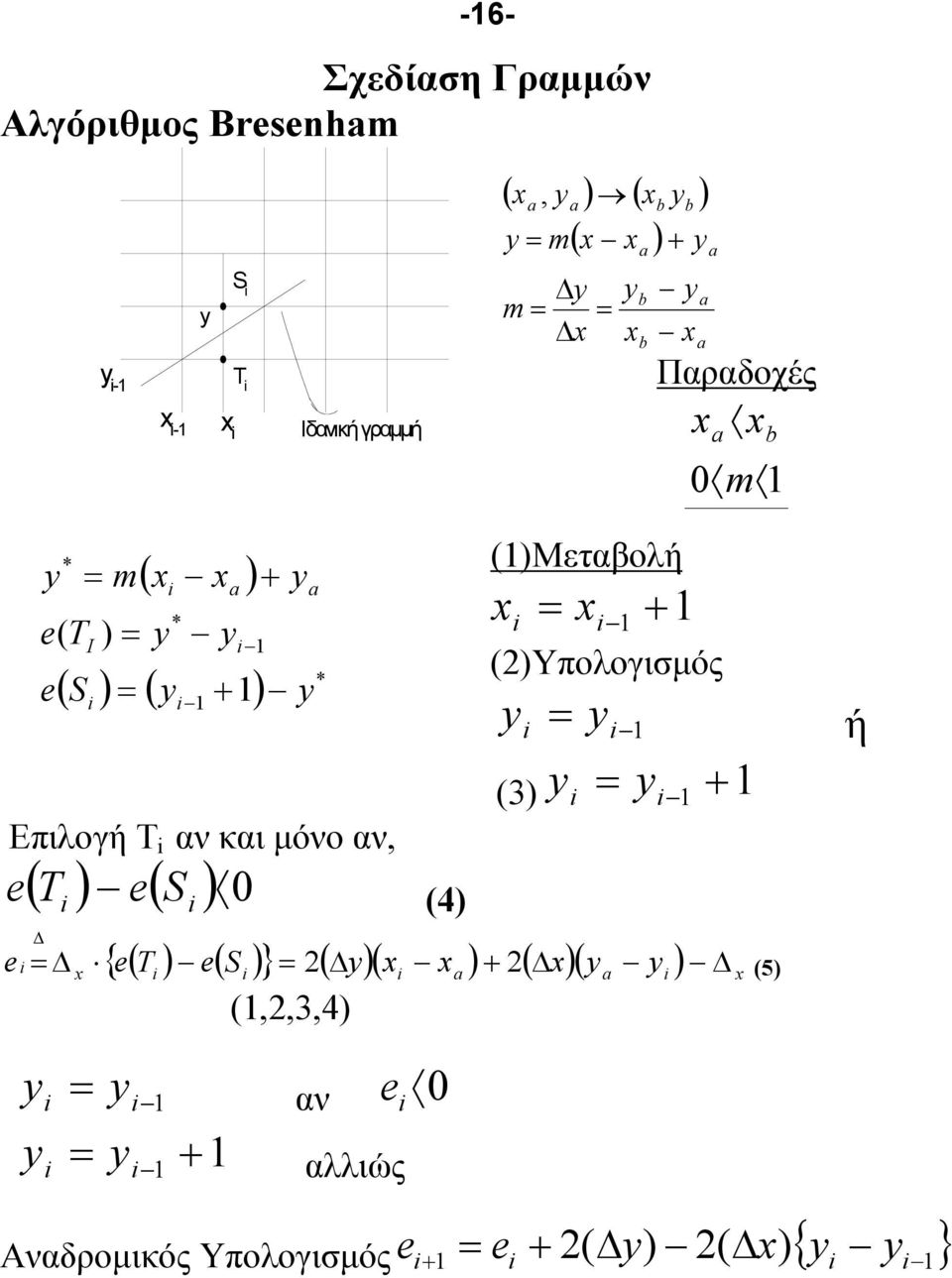 * ( S ) ( + ) m + ()Μεταβολή + (2)Υπολογισμός + (3) { e( T) e( S) } ( )( ) + (