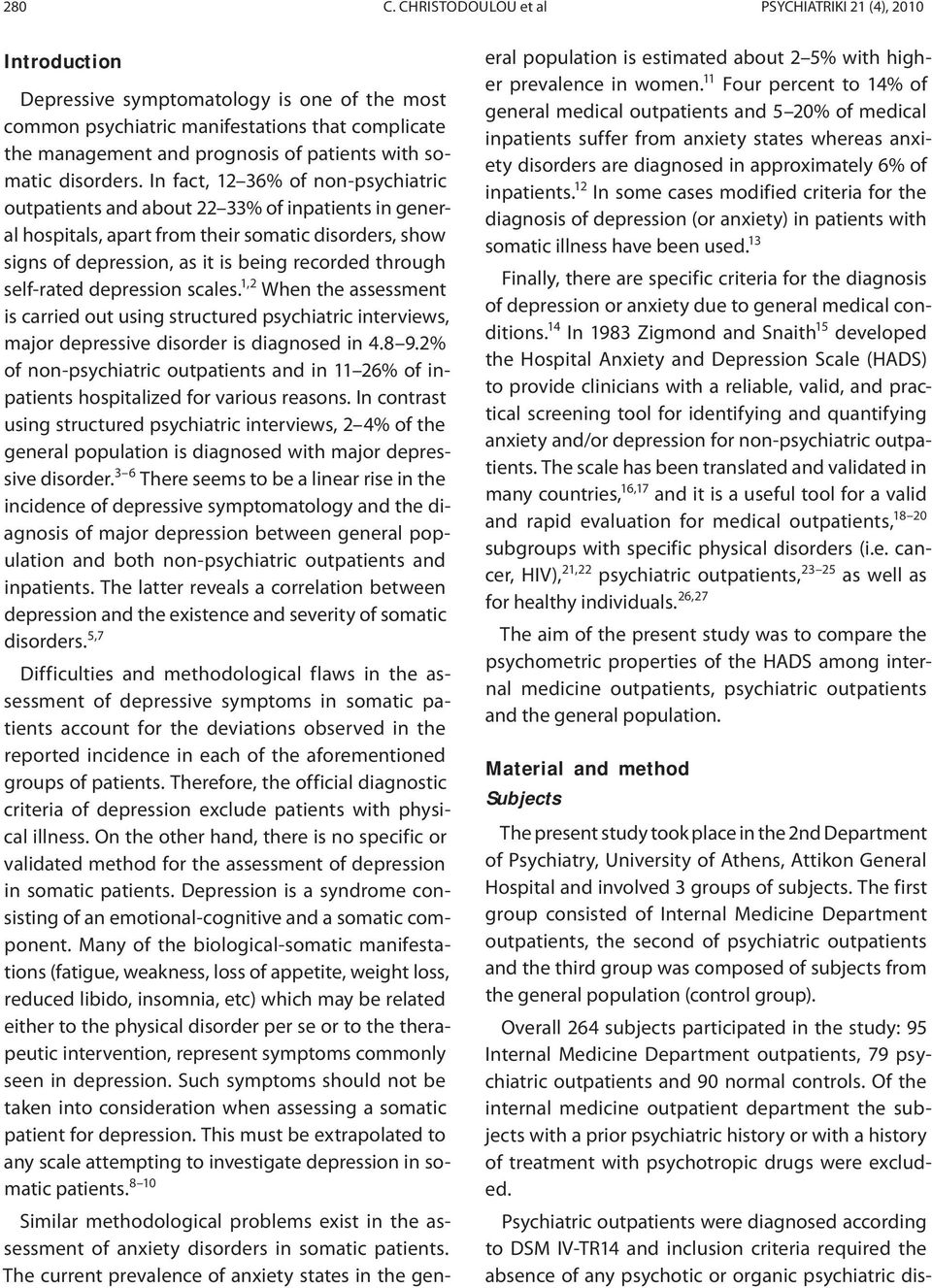 somatic disorders.