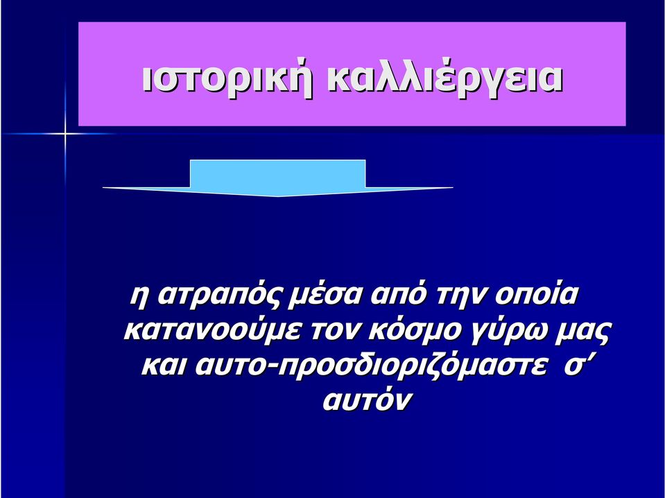 κατανοούμε τον κόσμο γύρω