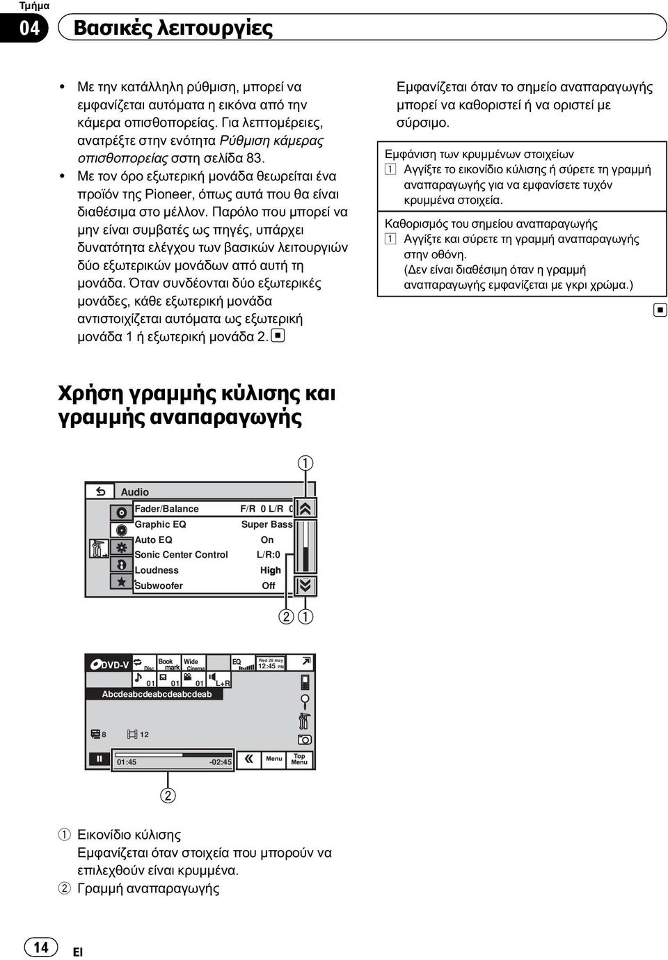 Παρόλο που μπορεί να μην είναι συμβατές ως πηγές, υπάρχει δυνατότητα ελέγχου των βασικών λειτουργιών δύο εξωτερικών μονάδων από αυτή τη μονάδα.