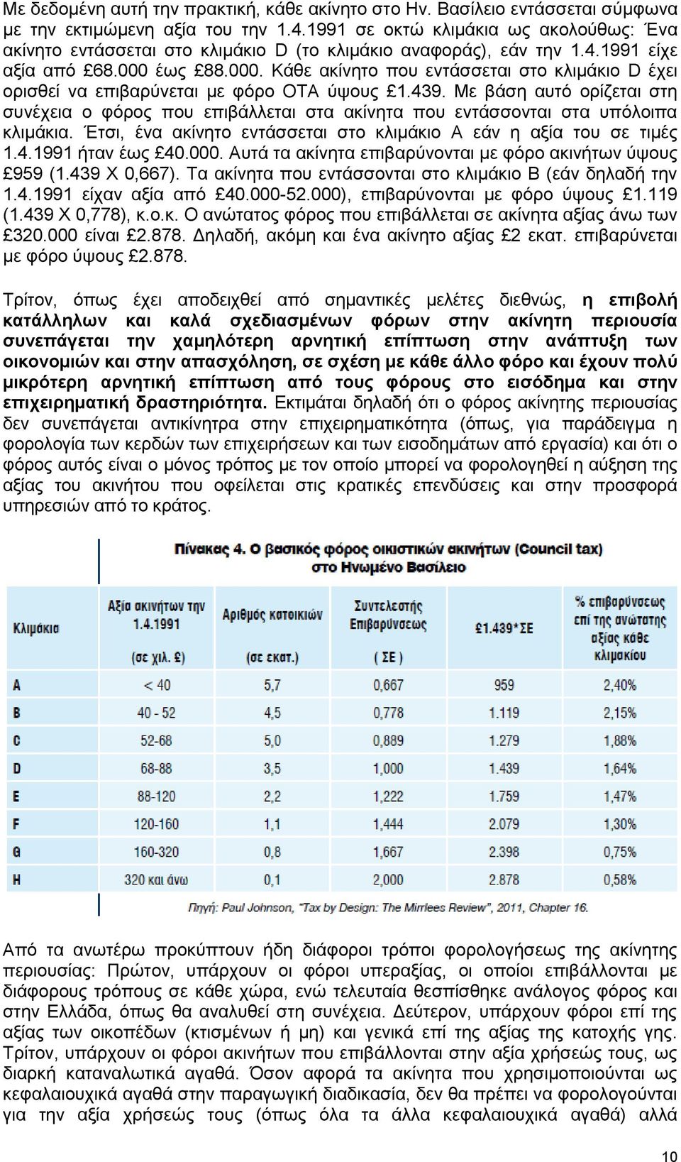 έσο 88.000. Κάζε αθίλεην πνπ εληάζζεηαη ζην θιηκάθην D έρεη νξηζζεί λα επηβαξχλεηαη κε θφξν ΟΣΑ χςνπο 1.439.