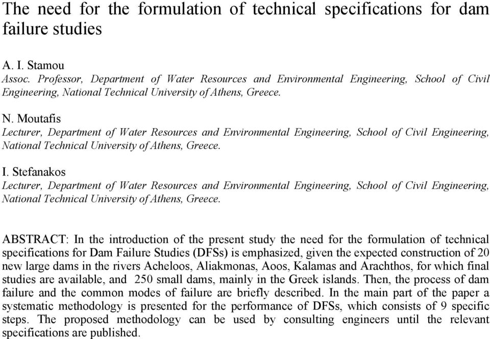 tional Technical University of Athens, Greece. N.