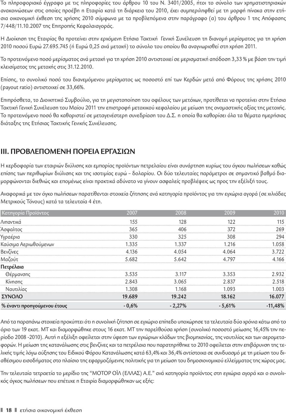 σύμφωνα με τα προβλεπόμενα στην παράγραφο (α) του άρθρου 1 της Απόφασης 7/448/11.10.2007 της Επιτροπής Κεφαλαιαγοράς.