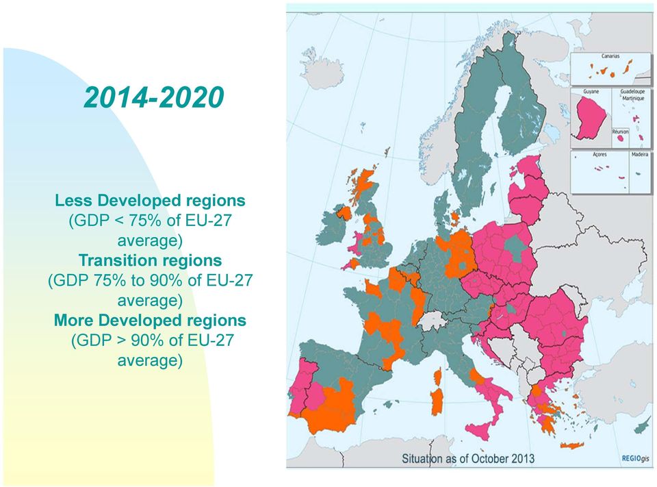 (GDP 75% to 90% of EU-27 average) More