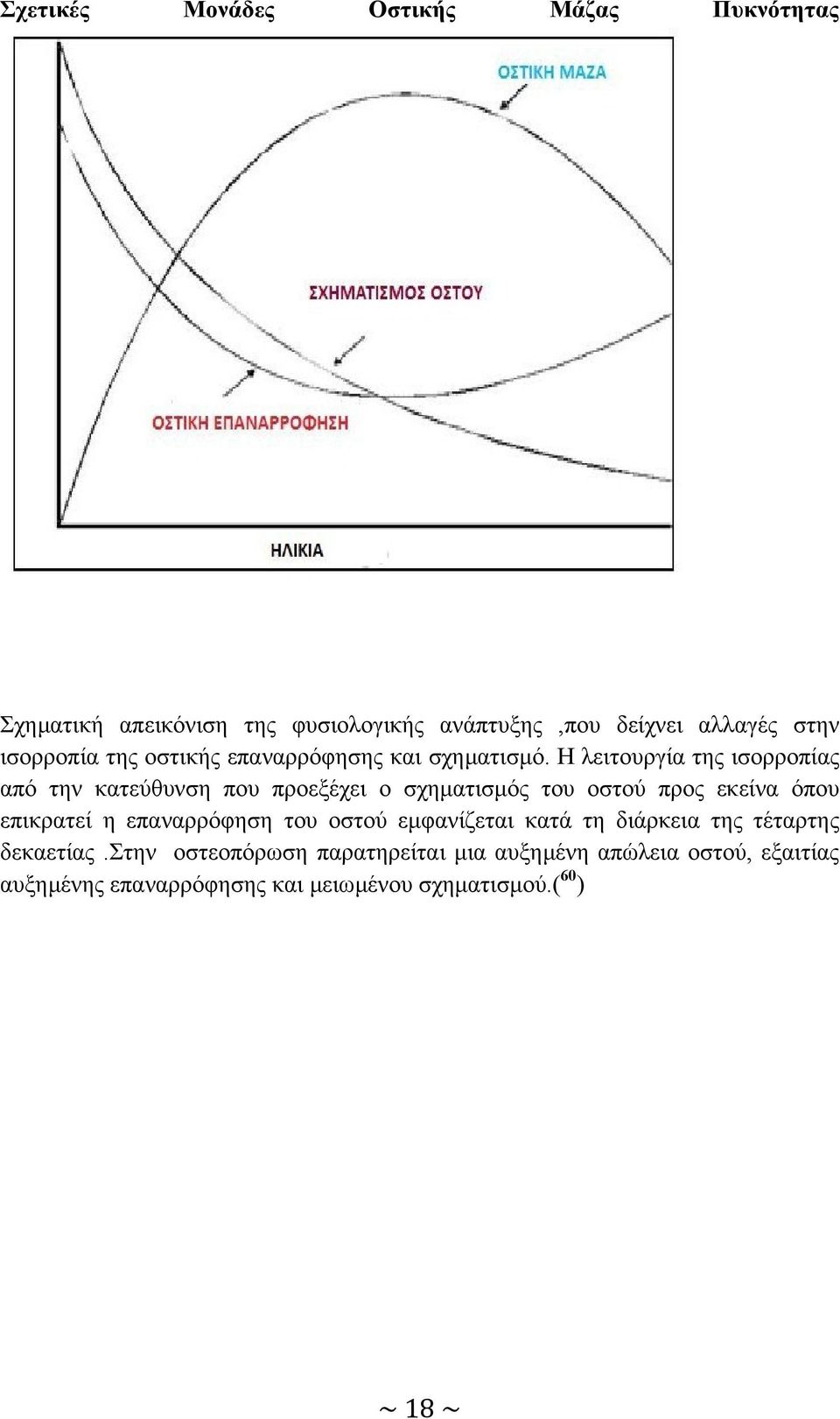 Η λειτουργία της ισορροπίας από την κατεύθυνση που προεξέχει ο σχηµατισµός του οστού προς εκείνα όπου επικρατεί η