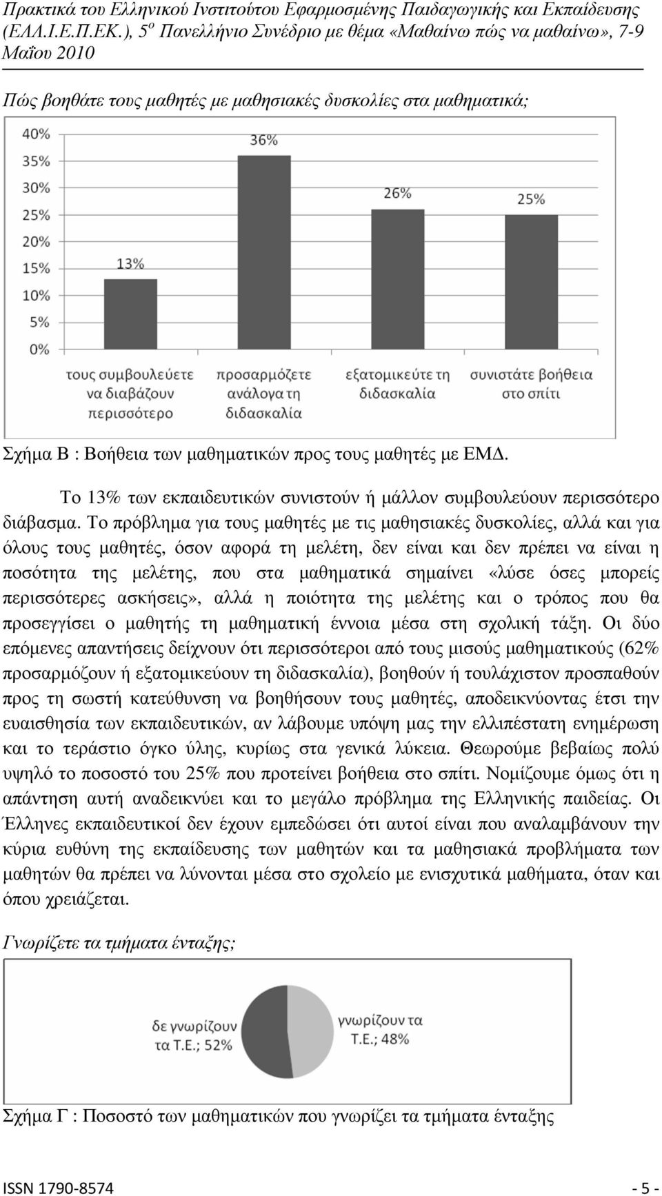 Το πρόβληµα για τους µαθητές µε τις µαθησιακές δυσκολίες, αλλά και για όλους τους µαθητές, όσον αφορά τη µελέτη, δεν είναι και δεν πρέπει να είναι η ποσότητα της µελέτης, που στα µαθηµατικά σηµαίνει