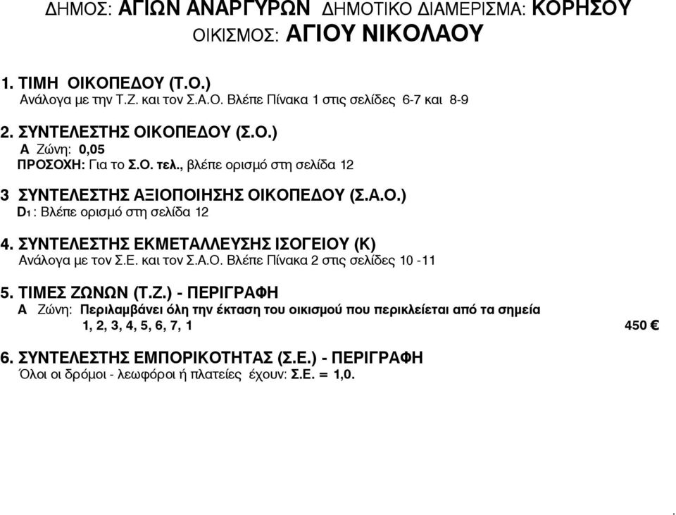 D1 : ÂëÝðå ïñéóìü óôç óåëßäá 12 4 ÓÕÍÔÅËÅÓÔÇÓ ÅÊÌÅÔÁËËÅÕÓÇÓ ÉÓÏÃÅÉÏÕ (Ê) ÁíÜëïãá ìå ôïí ÓÅ êáé ôïí ÓÁÏ ÂëÝðå Ðßíáêá 2 óôéò óåëßäåò 10-11 5 ÔÉÌÅÓ