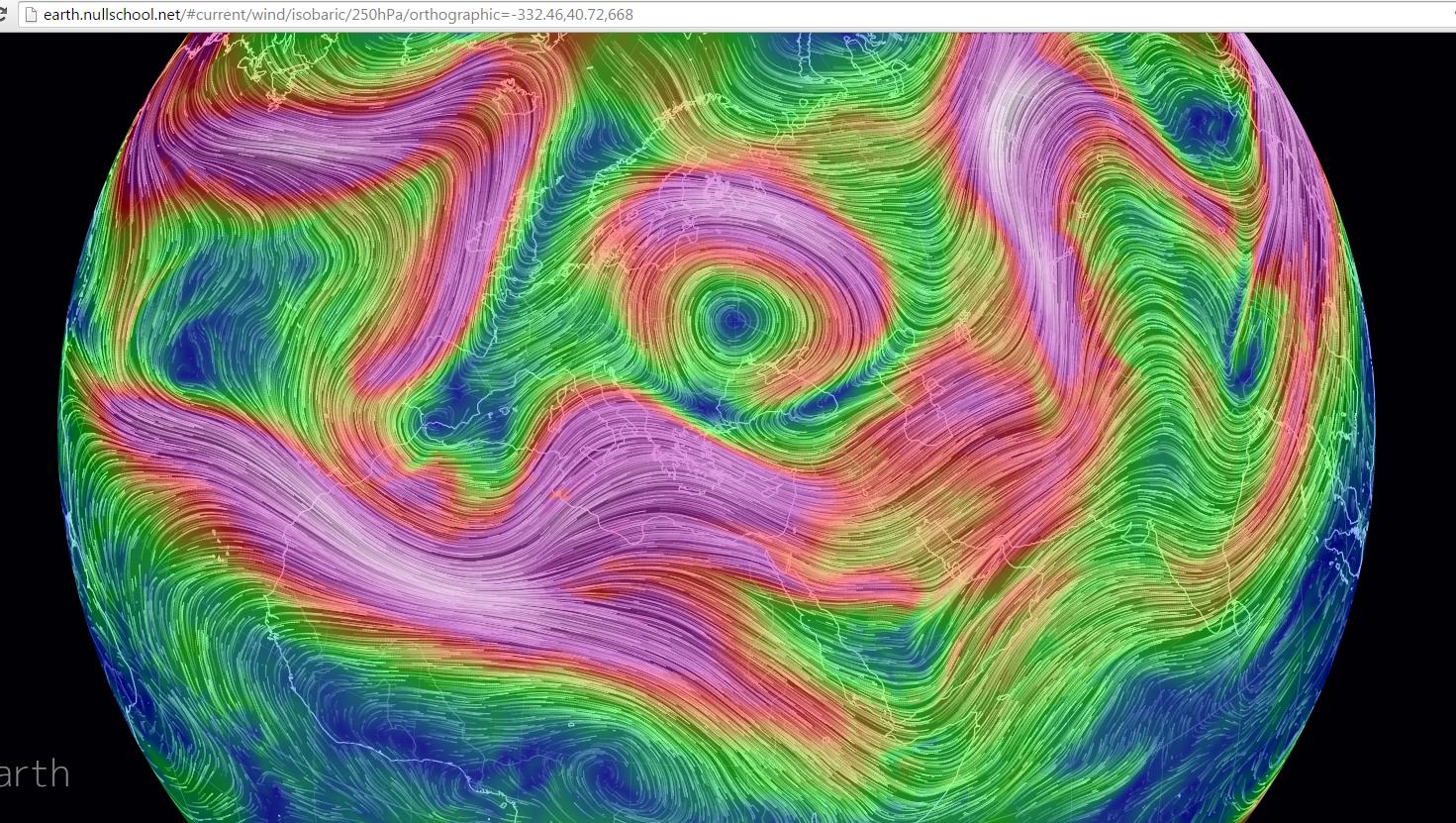 Πρόβλεψη καιρικών συνθηκών (seeing) Jetstream http://earth.