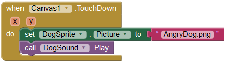 Από το πάνω δεξί μέρος του App Inventor επιλέξτε το κουμπί Blocks για να υλοποιήσετε τη συμπεριφορά της εφαρμογής. Βήμα 4 Όταν ανοίγει την πρώτη φορά η εφαρμογή και εμφανίζεται η οθόνη [when Screen1.