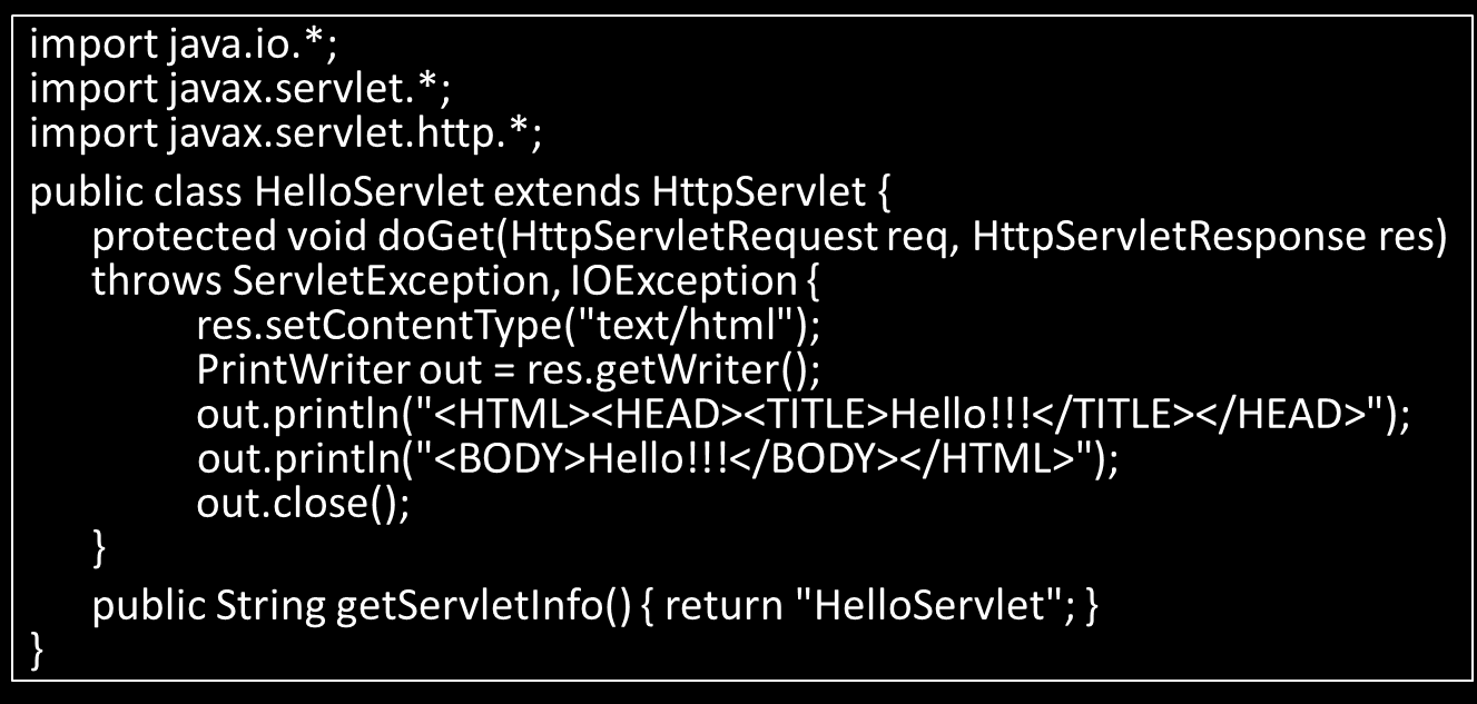 Με ποιους τρόπους μπορούμε να γράψουμε Servlets; (1/2) Καλώντας άμεσα τα