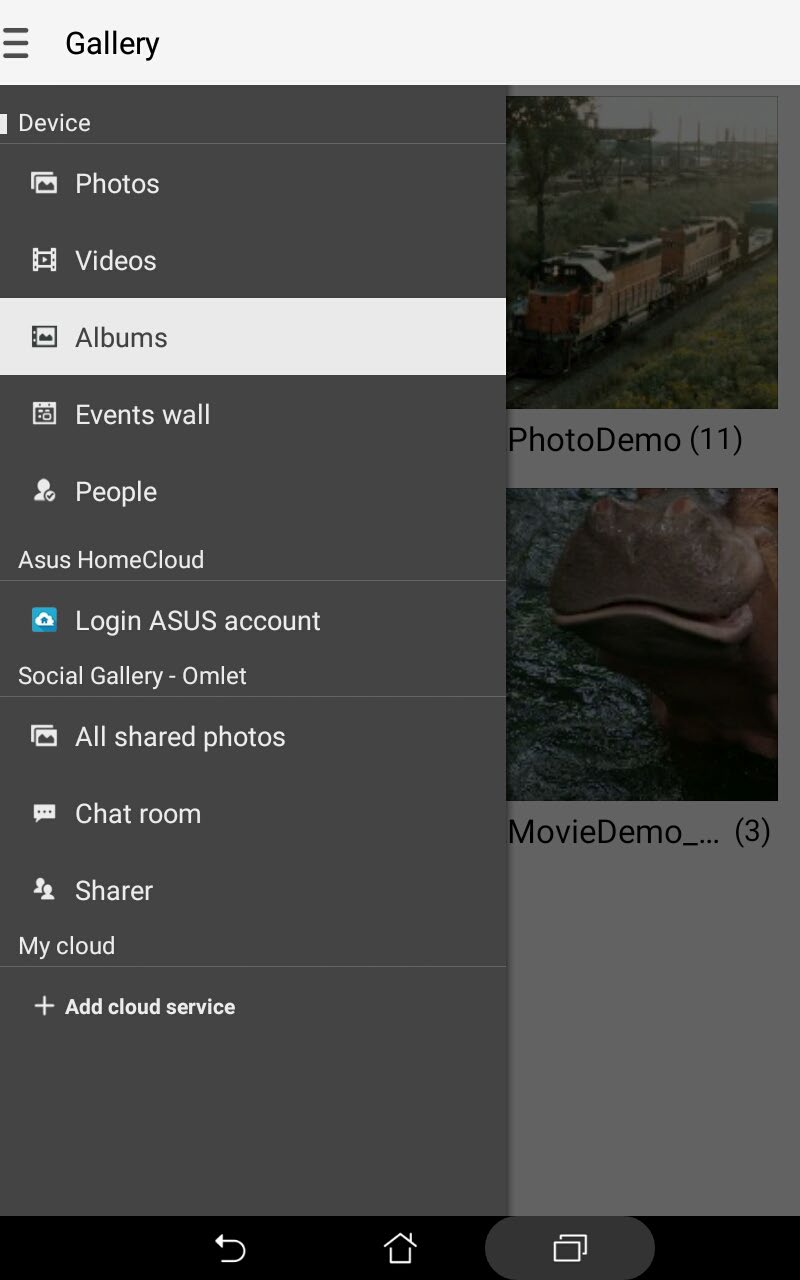 Χρήση της Συλλογής Προβολή εικόνων και αναπαραγωγή βίντεο στο ASUS Tablet σας χρησιμοποιώντας την εφαρμογή Συλλογή.