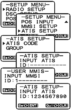 11. ΠΡΟΓΡΑΜΜΑΤΙΖΟΝΤΑΣ ΤΟΝ ΚΩΔΙΚΑ ATIS Ο κώδικας ATIS είναι ένας κωδικός 10 ψηφίων που χρησιμοποιείτε σαν σύστημα αυτόματης εκπομπής αναγνώρισης, στα εσωτερικά νερά διαφορών χωρών της Ευρώπης.