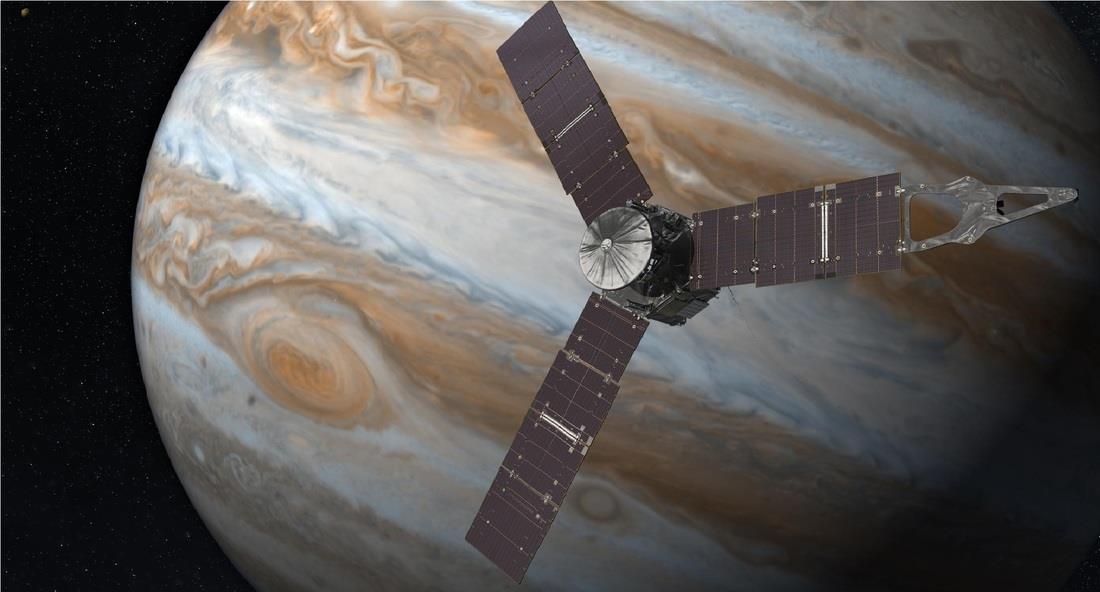 2.3.7 Juno Το διαστημικό σκάφος Juno εκτοξεύτηκε πάνω σε έναν πύραυλο Atlas V-551 από το Ακρωτήριο Κανάβεραλ της Φλόριντα στις 5 Αυγούστου του 2011 και θα φτάσει στον Δία, τον Ιούλιο του 2016.