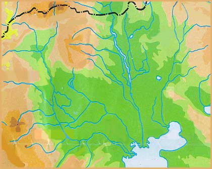 W E S 6 7 3 Axios River Galikos River 1 2 Loudias River 4 5 Thessaloniki 8 Aliakmonas River 0 20 40 Km Εικόνα 5.1. Γεωφυσικός χάρτης της υπό µελέτης περιοχής.