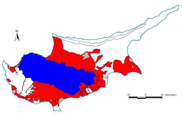 Οι πιο σηµαντικές επιπτώσεις σε ποιοτικό επίπεδο που δέχονται τα επιφανειακά νερά της Κύπρου από τις ανθρώπινες δραστηριότητες είναι αυτές που προέρχονται από τις γεωργικές δραστηριότητες, τα