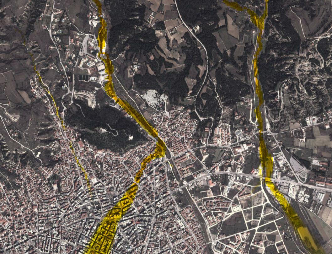 Flow Width TWI & Specific vs SAGA Catchment WI Area SAGA (T)WI