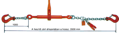 Chingi de ancoraj, benzi penru ambalare 0 2 0 3 Dispoziiv de ancorare cu lanţ ip KLF Se uilizează la ancorarea încărcăurilor grele.