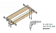 8 M25D M25G M25D M25G M26 M26 x 2 100 mm V01 4x35 mm 7x4 pcs V02 4x40 mm 2 x (12+3) pcs Rep.