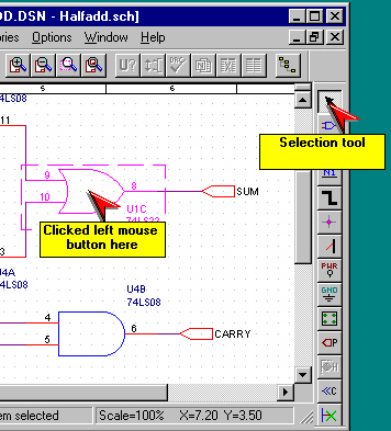 4. ΕΠΕΞΕΡΓΑΖΟΝΤΑΣ ΜΙΑ SCHEMATIC PAGE Τα πτυσσόµενα µενού και οι συνδυασµοί πλήκτρων του OrCAD Capture κάνουν την επεξεργασία µιας schematic page πολύ εύκολη.