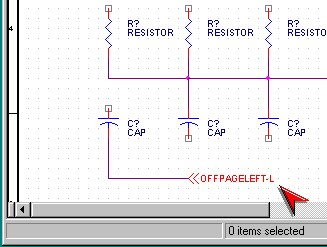 Εικόνα 5.21 Τώρα τοποθετήστε τον off-page connector στο τέλος του αγωγού. Εικόνα 5.