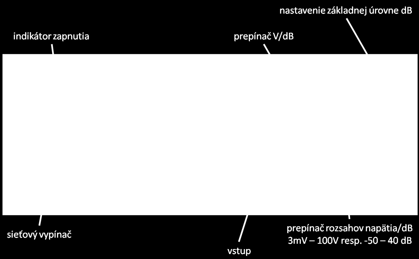 3, 10, 30, 100, 300 mv 1, 3, 10, 30, 100 V kmitočtový rozsah: 10 Hz až 1 MHz presnosť: ±3 % v intervale 10 Hz až 200 khz ±5 % v intervale 200 khz až 1 MHz na rozsahoch 30 a 100 V nad 100 khz nie je