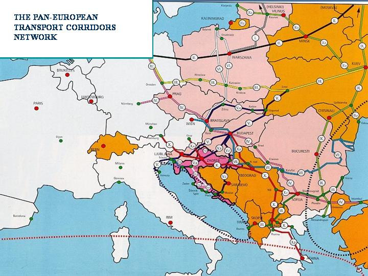 Ono se očituje u: ο racionalnom povezivanju slavonskog i bosansko hercegovačkog prostora s Jadranom preko luke Ploče, odnosno šire povezivanje srednje Europe s Jadranom ο povoljnijem povezivanju