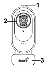 υνατότητες της Slim 322 1 2 3 Κουµπί SnapShot Μπορείτε να πατήσετε το κουµπί στιγµιοτύπων για να πάρετε τις εικόνες. Φακός Στρέψτε τον φακό 