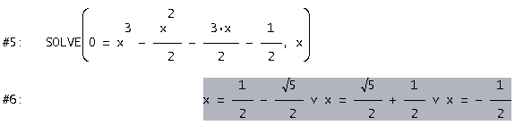 38 (2) Hľadanie koreňov polynómu Nahraďte y číslom 0, a potom zakončite vstup pomocou ( ).