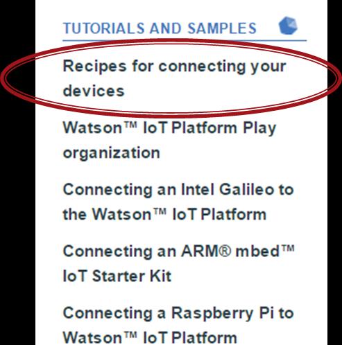 Εικόνα 4.13: Παραμετροποίηση Συσκευής Προαιρετικά Βήματα Στο δεξί μέρος της νέας καρτέλας που θα ανοίξει, διακρίνεται η επιλογή «Recipes for connecting your devices».