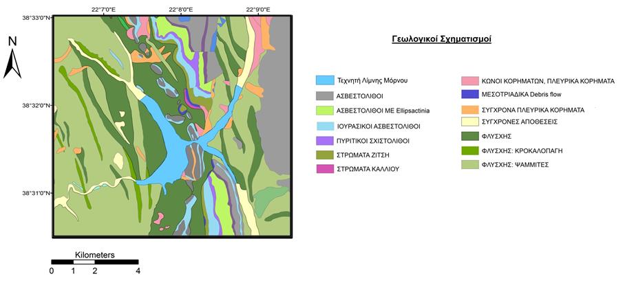ΒΔ ΝΑ, με απότομες κλίσεις 75 0 85 0.