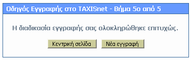 Τα στοιχεία που υποβάλλονται ελέγχονται και, εφόσον πιστοποιηθεί η ορθότητά τους, εκδίδεται ένας κωδικός χρήστη (user name) και μια συνθηματική λέξη (password) τα οποία και αποστέλλονται στην