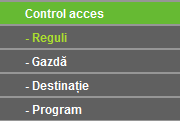 Exemplu de configurare Control Parental: Dacă doriți să permiteți accesul PC-ului cu adresa MAC 00-11-22-33-44-AA la website-ul www.tplink.