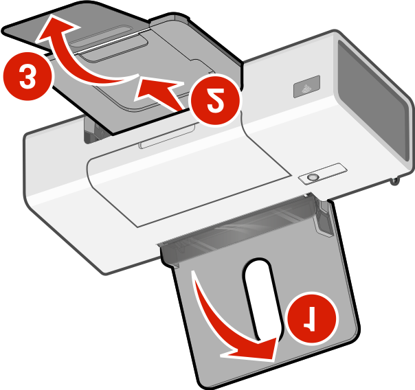 2 Ελέγξτε το πάνω και το κάτω μέρος, τα πλαϊνά μέρη, τον δίσκο χαρτιού και τον δίσκο εξόδου χαρτιού για να είστε