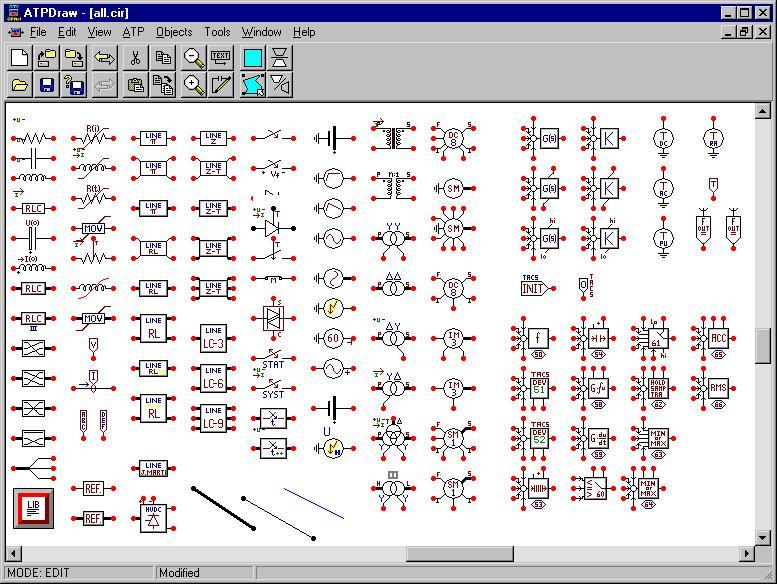 3.3 Το ATPDraw To ATPDraw είναι γραφικός προεπεξεργαστής που δημιουργεί αρχεία *.atp.