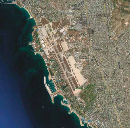 πεδα ΧΡΩΠΕΙ στον Πειραιά, η Γυμναστική Ακαδημία στη Δάφνη, το εργοστάσιο Columbia στον Περισσό.