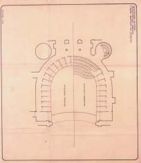 La Rénovation du Théâtre Municipal d Athènes par Emmanuel Lazaridis Fig. 2. Le parterre de la salle. Etat actuel et proposition. Fig. 3. Le premier étage des loges et du balcon de la salle.