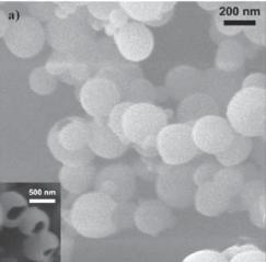 Εικόνα SEM Τα συσσωματώματα είναι σφαιρικά σωματίδια με κατανομή μεγέθους