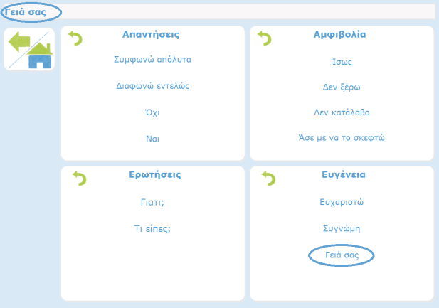 βρύςκεται ακριβώσ πϊνω από τα παρϊθυρα. την περιοχό αυτό προβϊλλεται η τελευταύα λϋξη, φρϊςη, ό πρόταςη που ϋχει πει και γρϊψει ο χρόςτησ. 4.4.2.1.