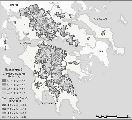 Χάρτης 5. Κατανομή Ανεργίας και Απασχόλησης Χάρτης 6.