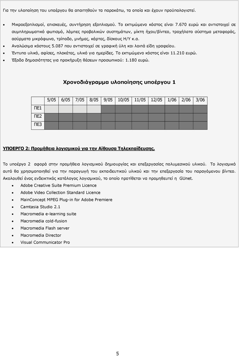 087 που αντιστοιχεί σε γραφική ύλη και λοιπά είδη γραφείου. Έντυπο υλικό, αφίσες, πλακέτες, υλικό για ημερίδες. Το εκτιμώμενο κόστος είναι 11.210 ευρώ.