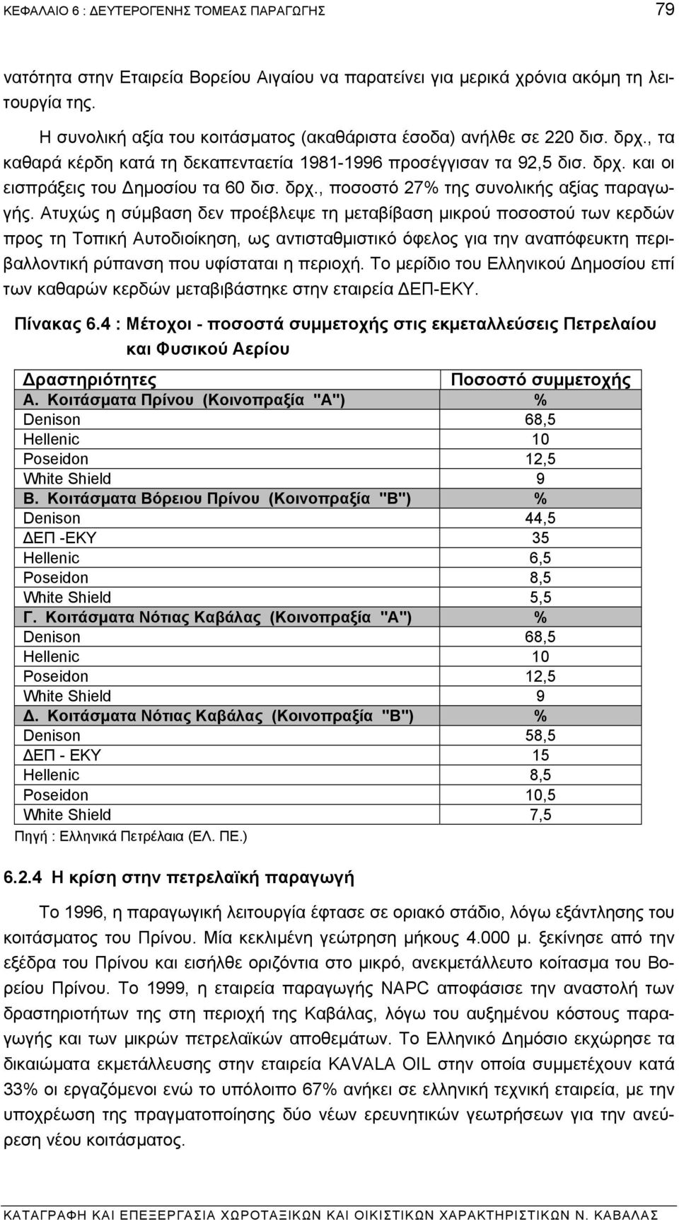 Ατυχώς η σύµβαση δεν προέβλεψε τη µεταβίβαση µικρού ποσοστού των κερδών προς τη Τοπική Αυτοδιοίκηση, ως αντισταθµιστικό όφελος για την αναπόφευκτη περιβαλλοντική ρύπανση που υφίσταται η περιοχή.