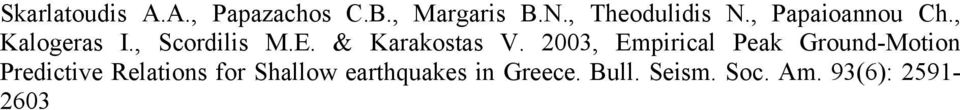 2003, Empirical Peak Ground-Motion Predictive Relations for