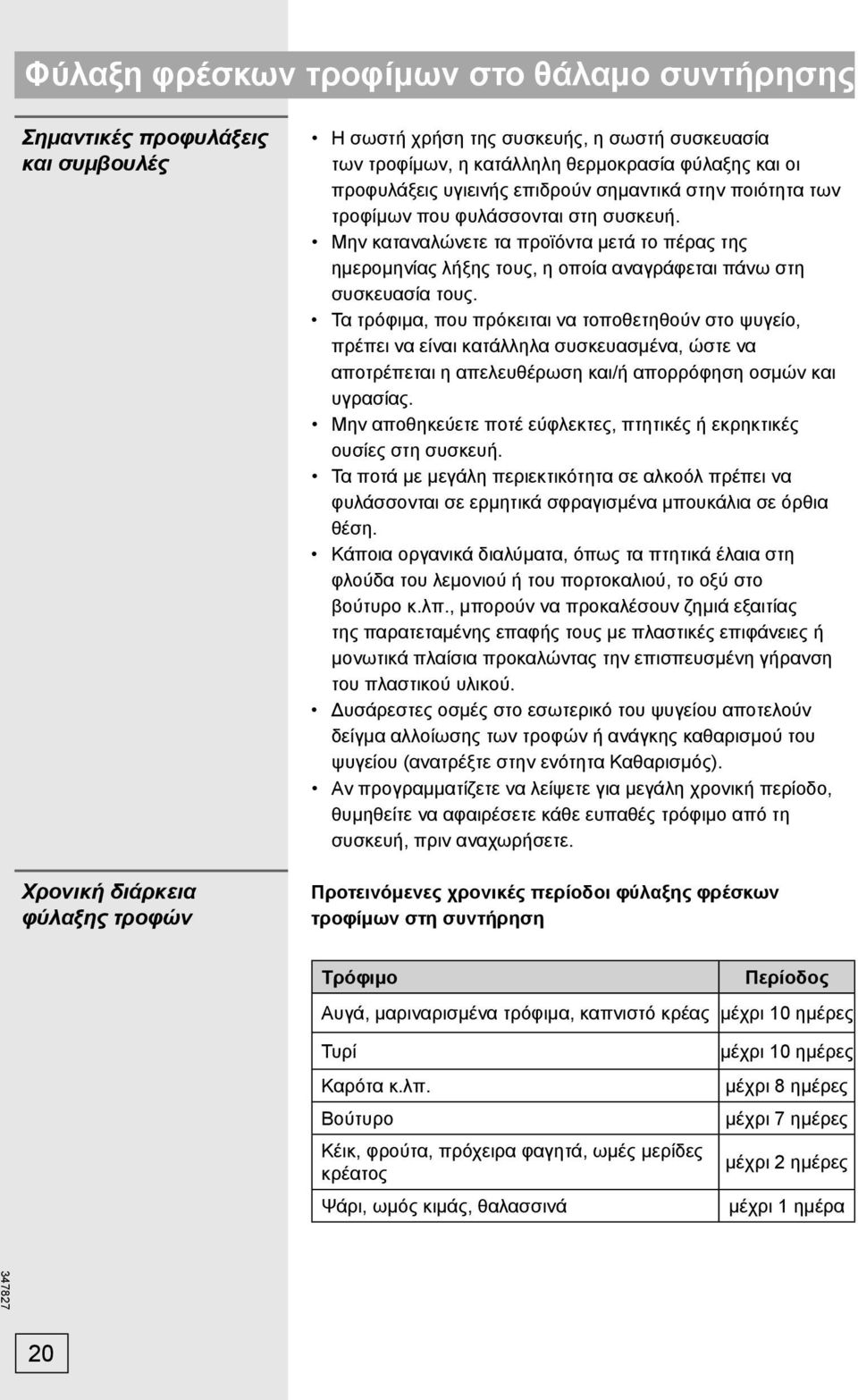 Μην καταναλώνετε τα προϊόντα μετά το πέρας της ημερομηνίας λήξης τους, η οποία αναγράφεται πάνω στη συσκευασία τους.