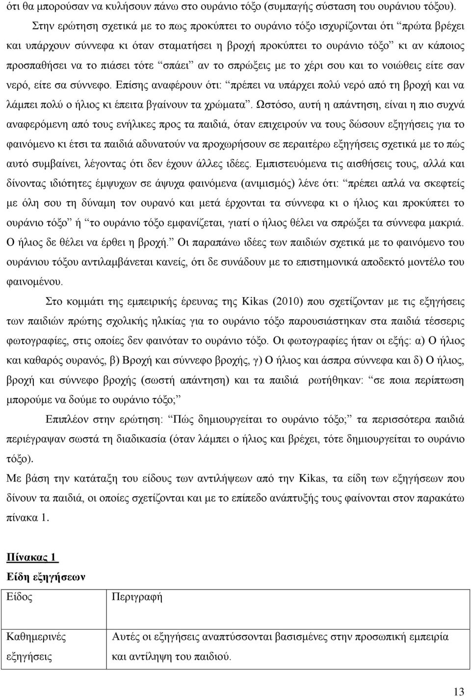 τότε σπάει αν το σπρώξεις με το χέρι σου και το νοιώθεις είτε σαν νερό, είτε σα σύννεφο.