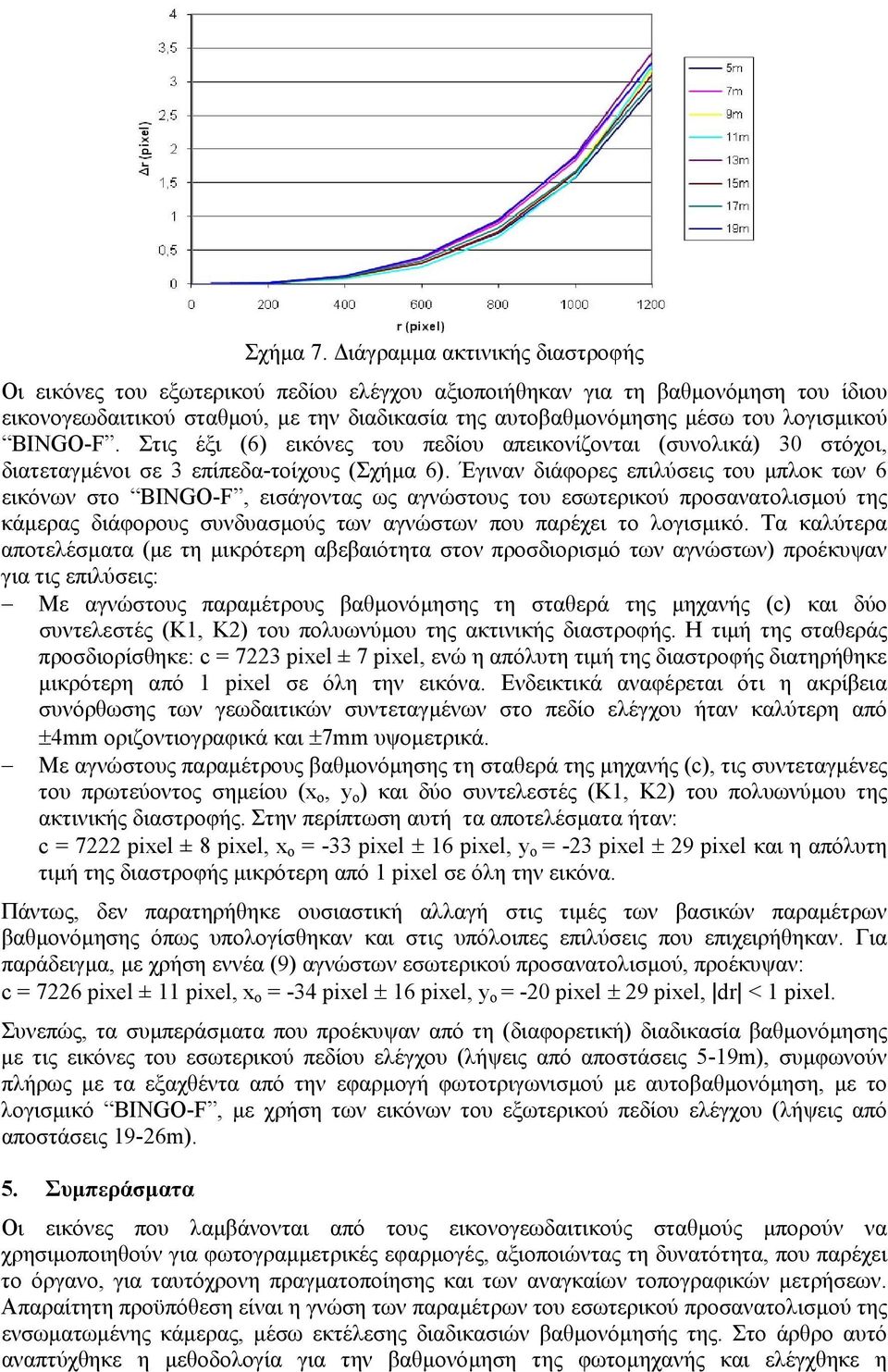 BINGO-F. Στις έξι (6) εικόνες του πεδίου απεικονίζονται (συνολικά) 3 στόχοι, διατεταγµένοι σε 3 επίπεδα-τοίχους (Σχήµα 6).