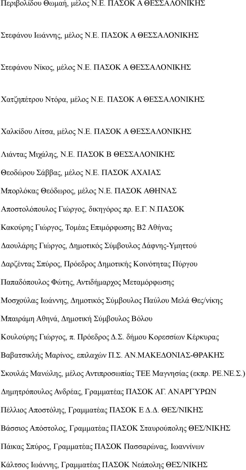 Ε. ΠΑΣΟΚ Β ΘΕΣΣΑΛΟΝΙΚΗΣ Θεοδώρου Σάββας, μέλος Ν.