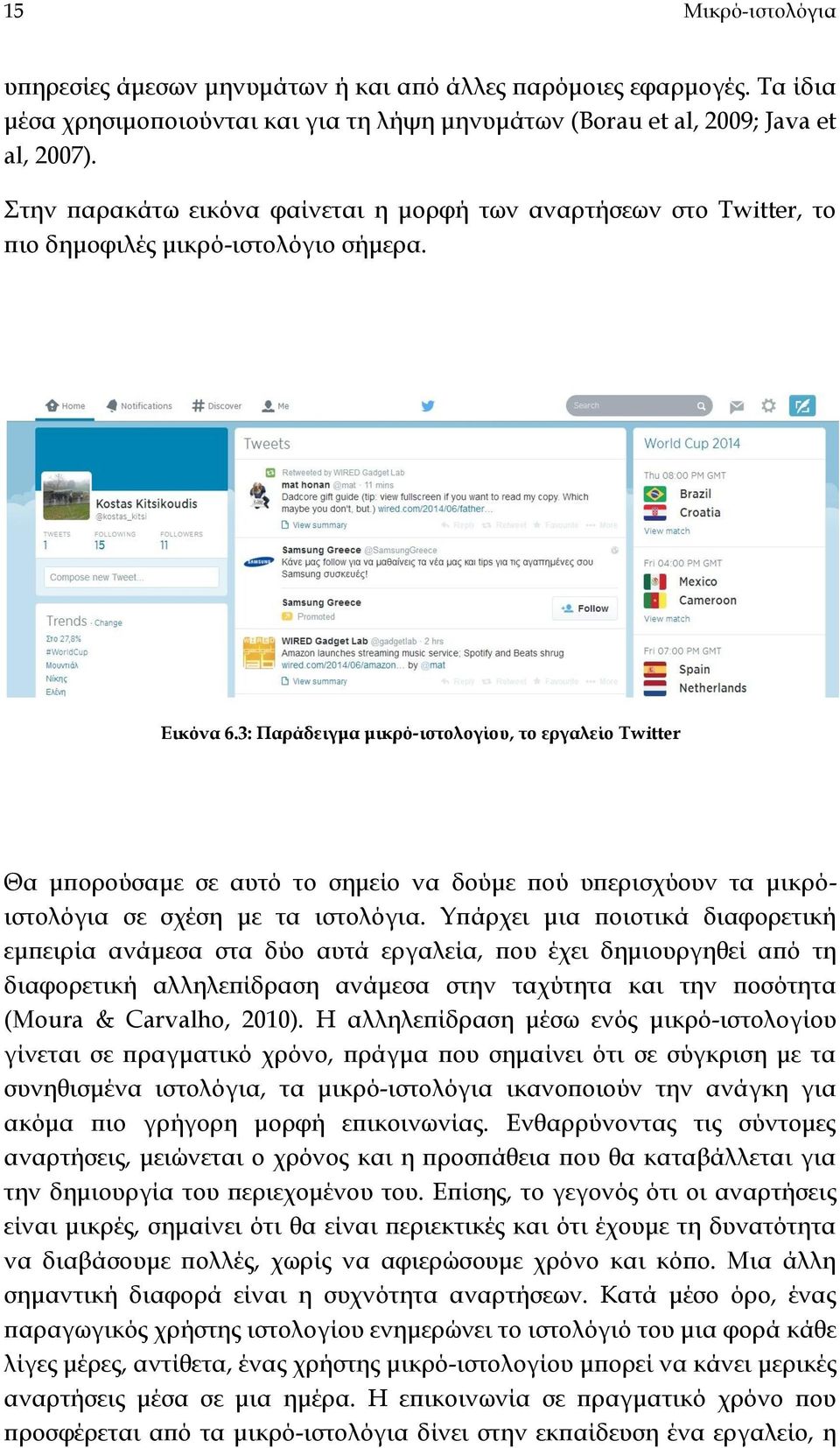 3: Παράδειγμα μικρό-ιστολογίου, το εργαλείο Twitter Θα μπορούσαμε σε αυτό το σημείο να δούμε πού υπερισχύουν τα μικρόιστολόγια σε σχέση με τα ιστολόγια.